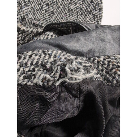 Vintage New York Girl Gray Coat Women's Size 7 Shell Tweed Polyester Lining - Picture 13 of 13